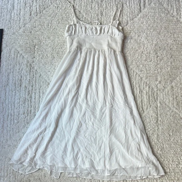 Wilfred Genoa Midi White Spaghetti Strap Maxi Dress - Picture 3 of 3